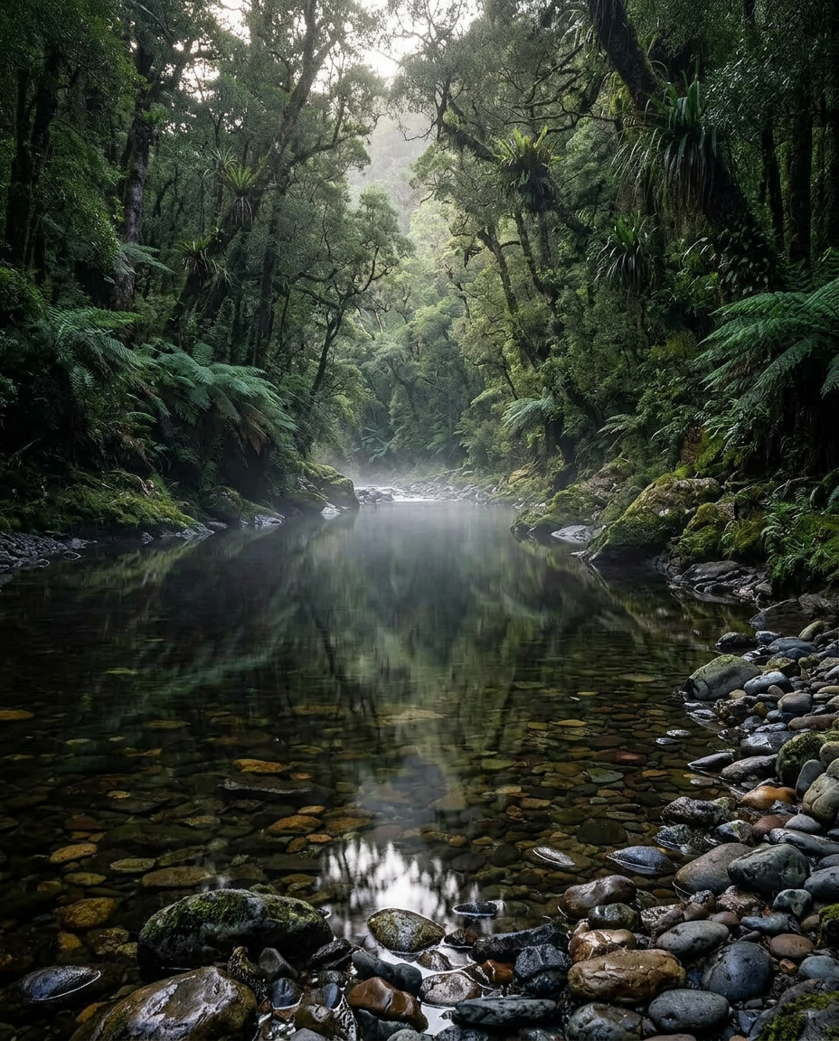 Aguas oscuras, bosque vivo