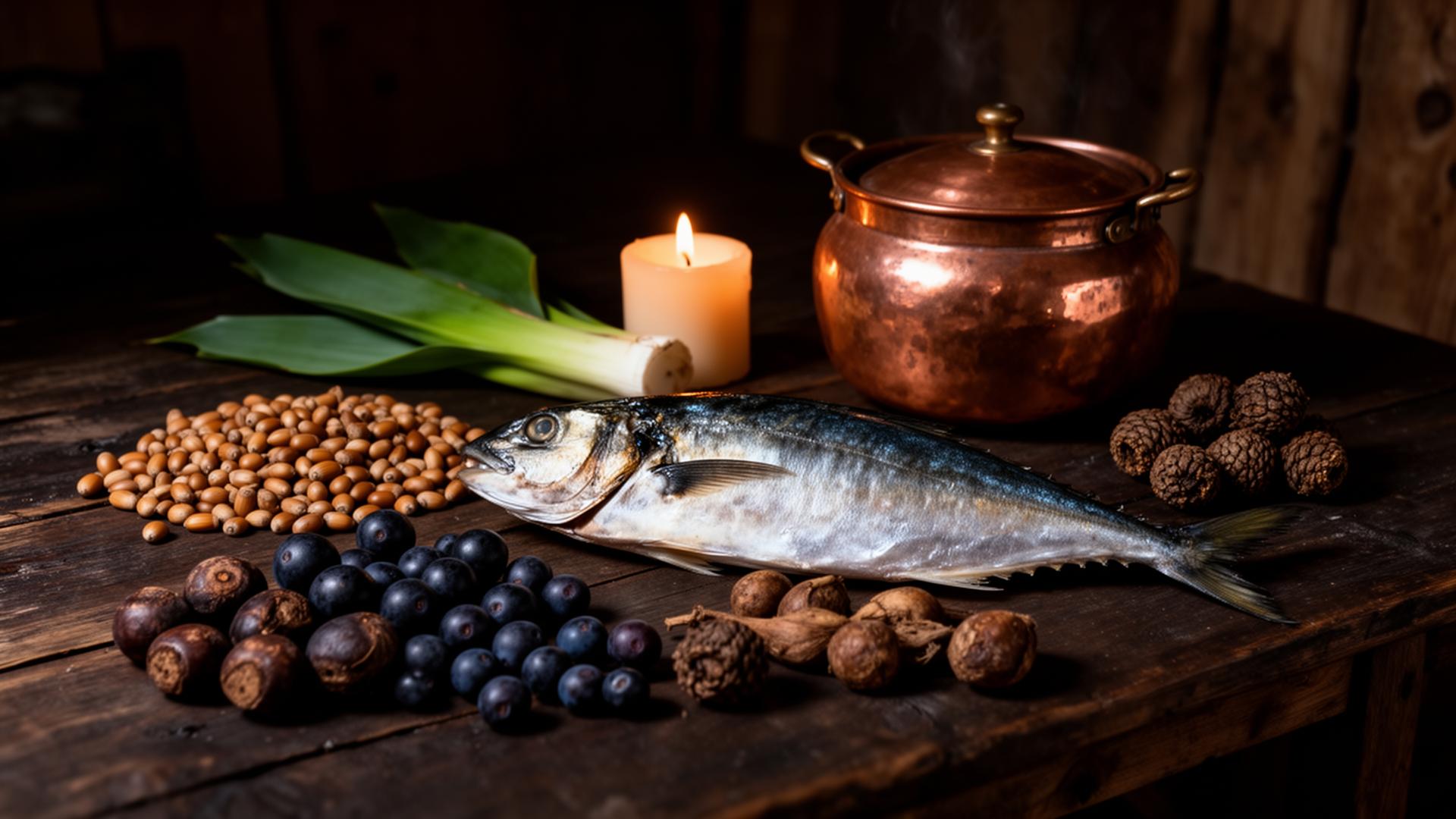 Cocina nativa con ingredientes recolectados